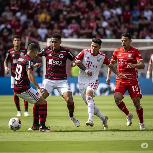 Flamengo vs Bayern Club World Cup Football Battle